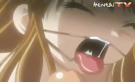 Tied Up Hentai Hottie Gives an Intense Blowjob