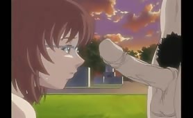 Sexy Young Hentai Schoolgirl Caught Masturbating Gets Fucked in the Park